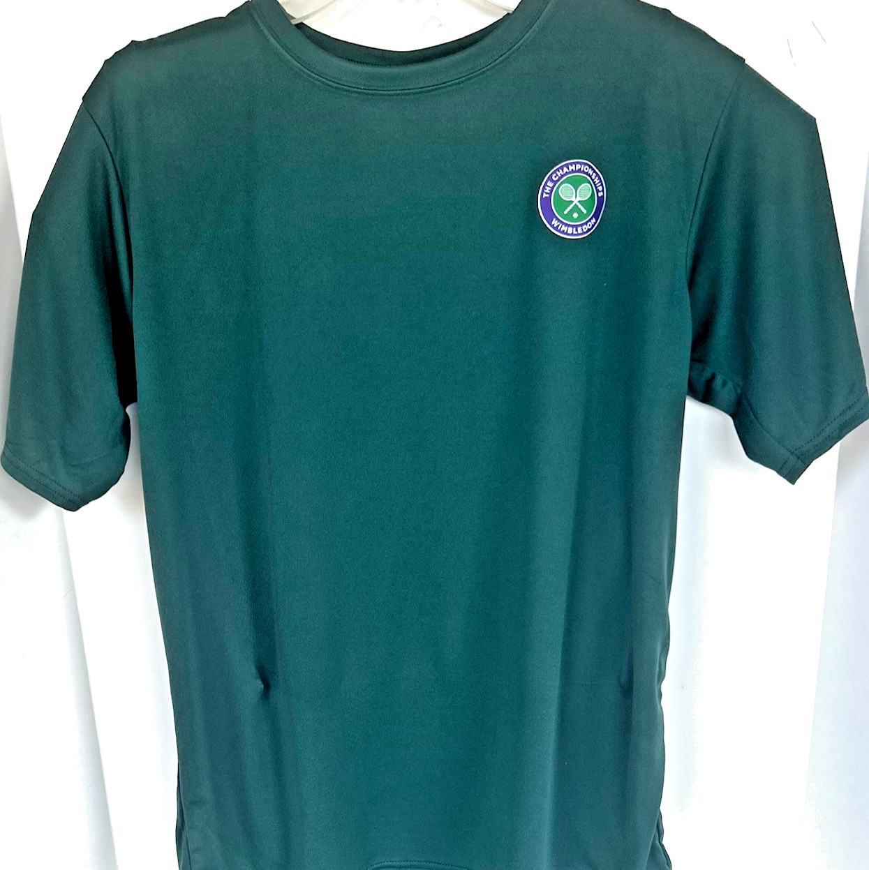 Wimbledon Logo Dark Green SS T’s 3.8-OZ, UPF50 100% Poly Dry-Fit / Limited Run