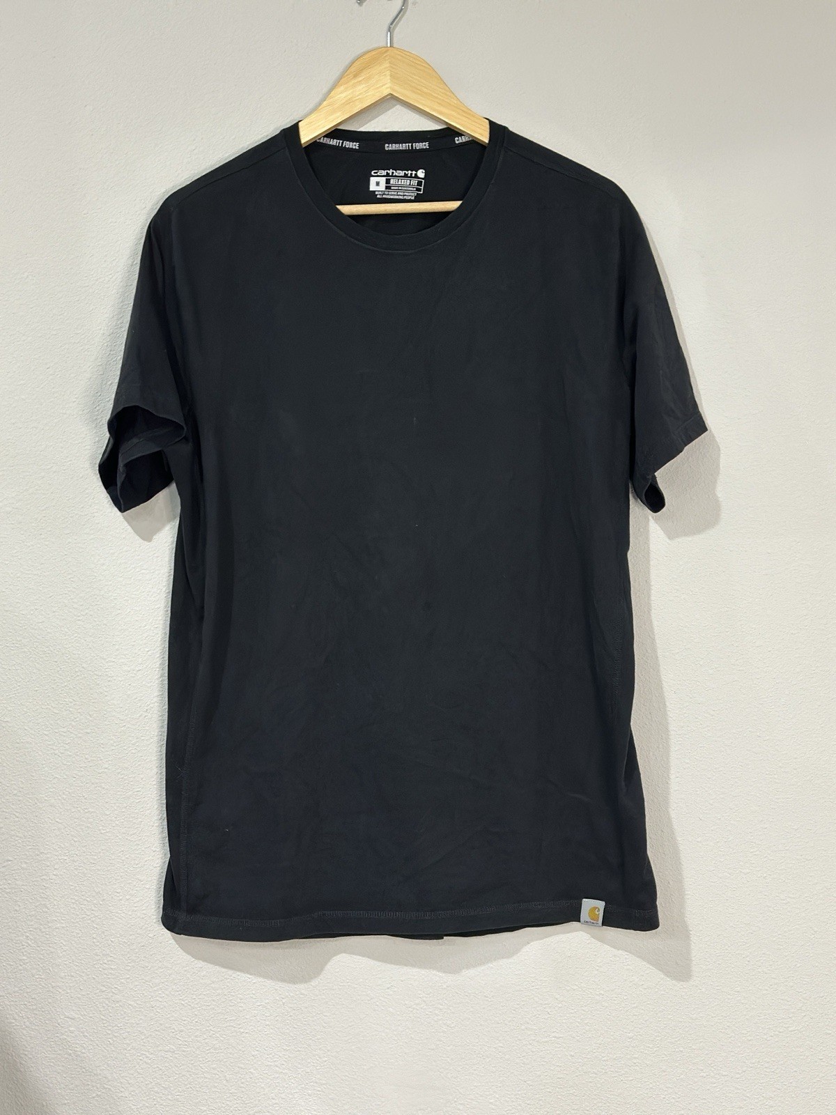 Carhartt Force Relaxed For Mid weight Tshirt Black Men’s Size MEDIUM