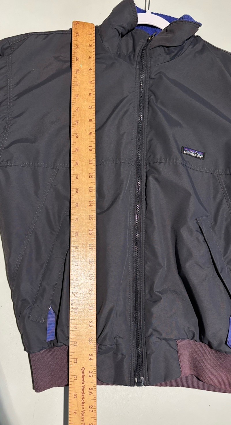 Vintage Patagonia Shelled Synchilla Jacket Men’s S Bomber Fleece Lined 90s USA