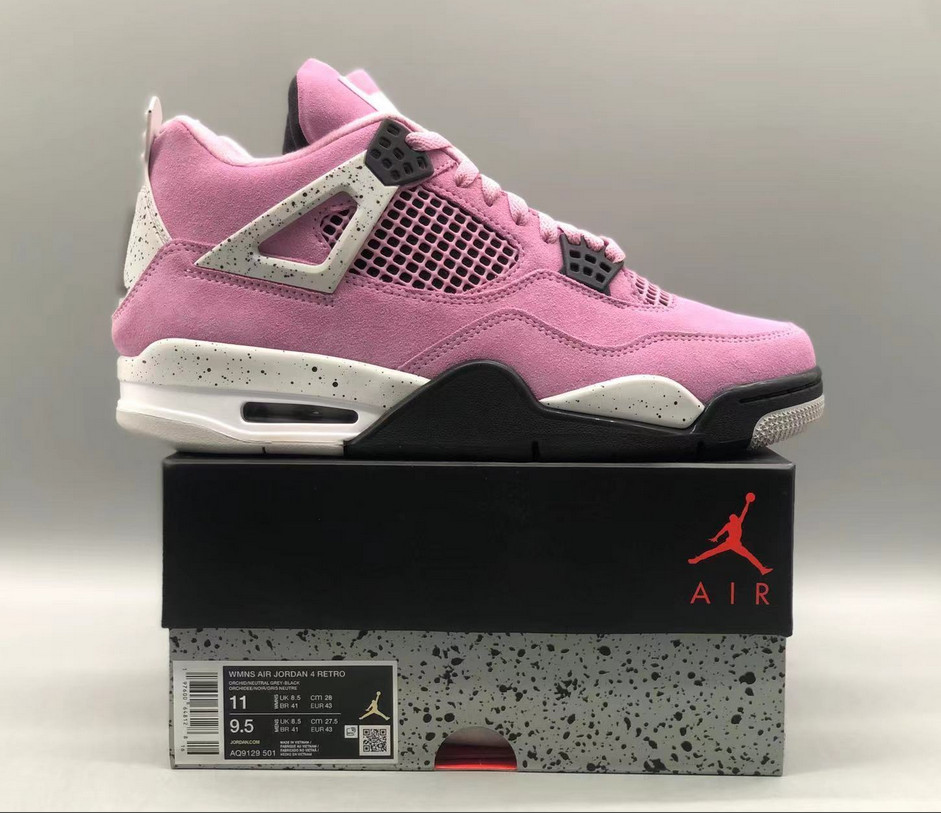 Jordan 4 Retro “Orchid” Men/Women Mid Top Basketball Shoes