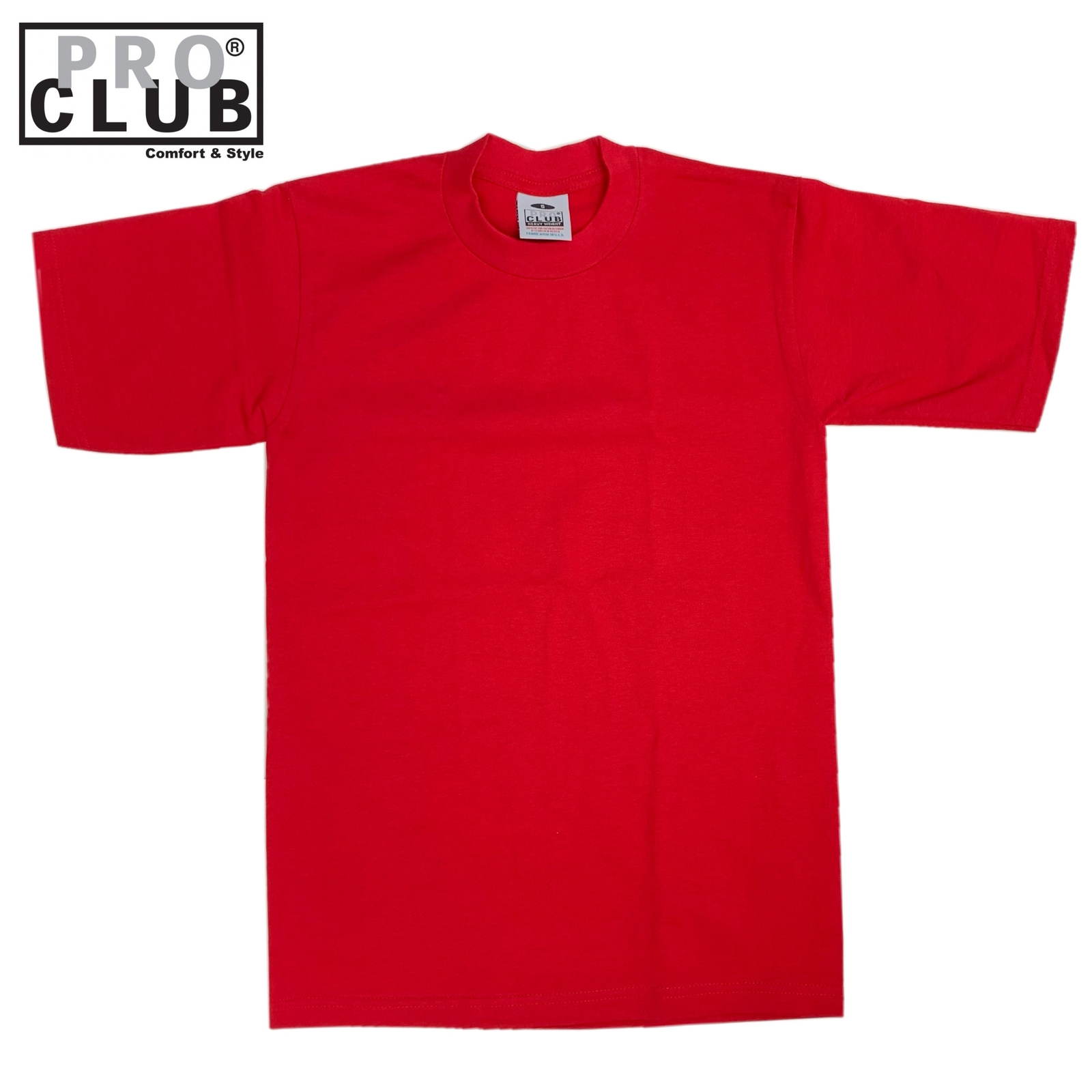 Pro Club Men’s Heavyweight Cotton Short Sleeve Crew Neck T-Shirt (More Colors)
