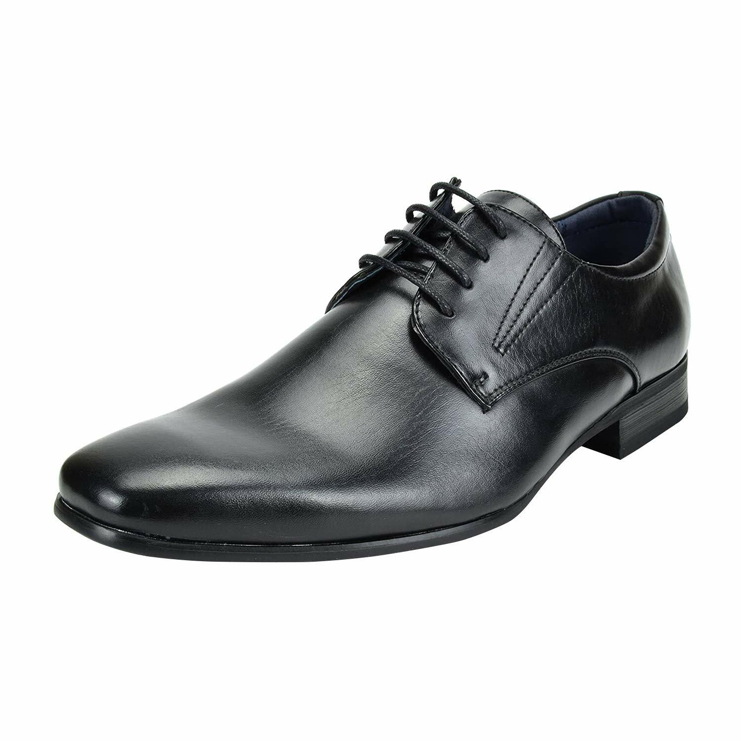 Men Leather Oxford Shoes Formal Lace Up Business Dress Shoes Size US