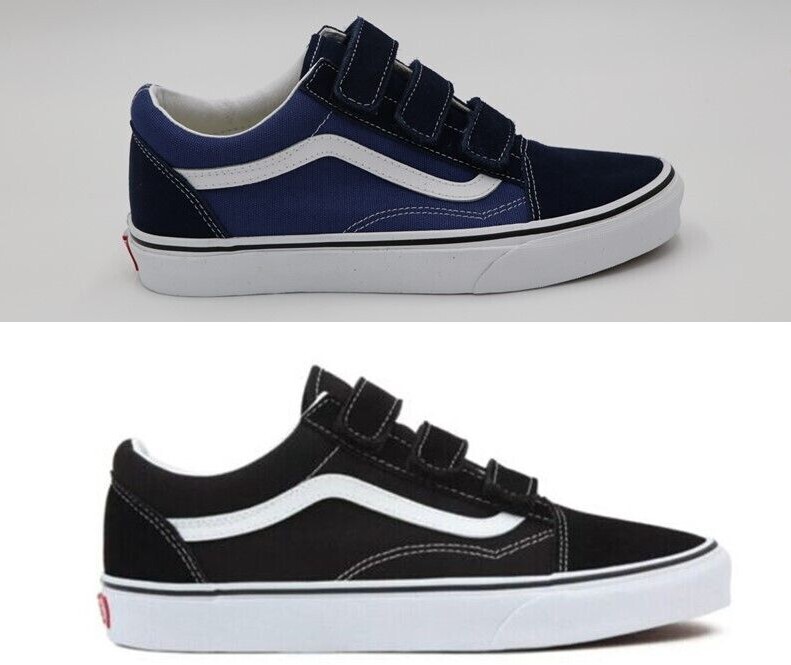 Vans Men’s Sizes Suede Old Skool V Skate Shoe Black/True White (FREE SHIPPING)