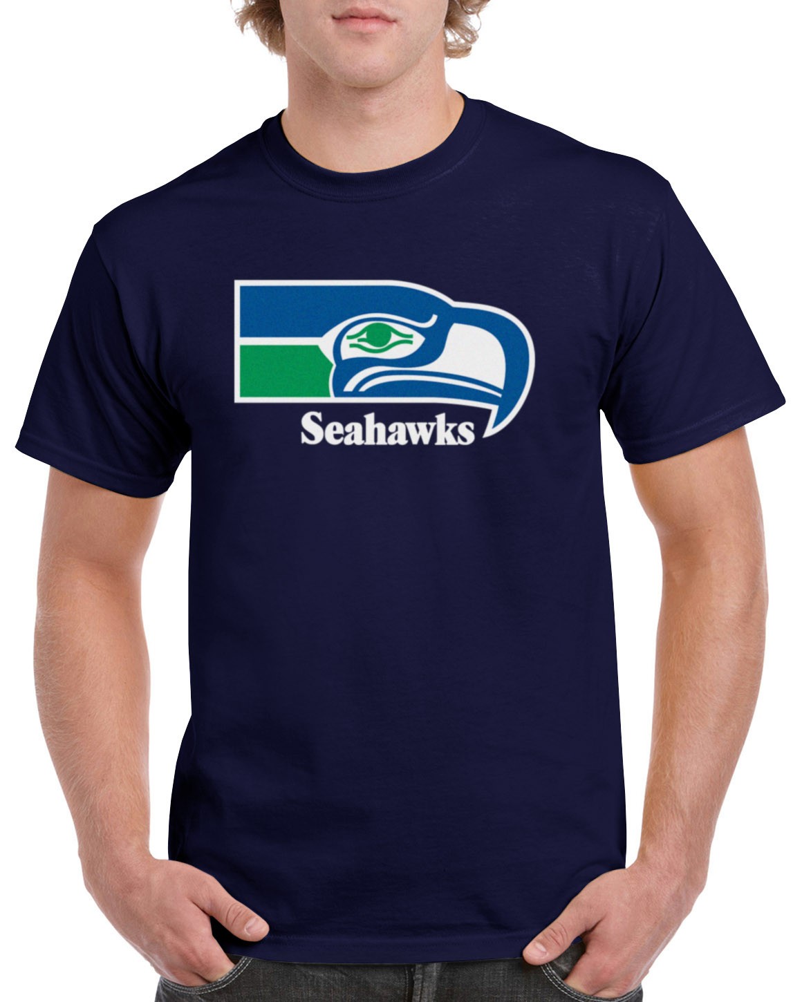 Seahawks T-Shirt Seattle Football Sea Old Classic Throwback Retro GSS02