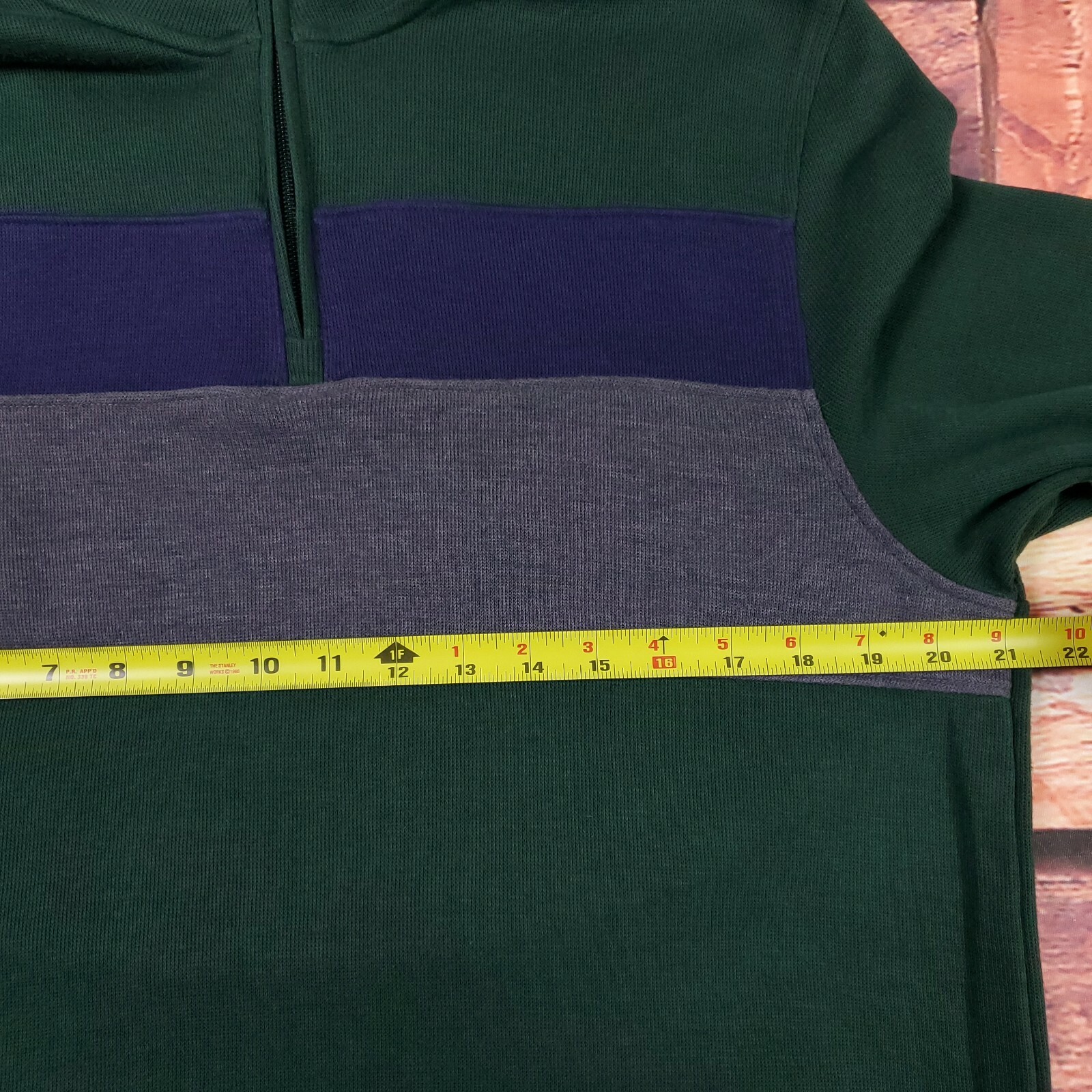 CLUB ROOM Men’s 1/4 Zip Pullover Sweater Green Size L