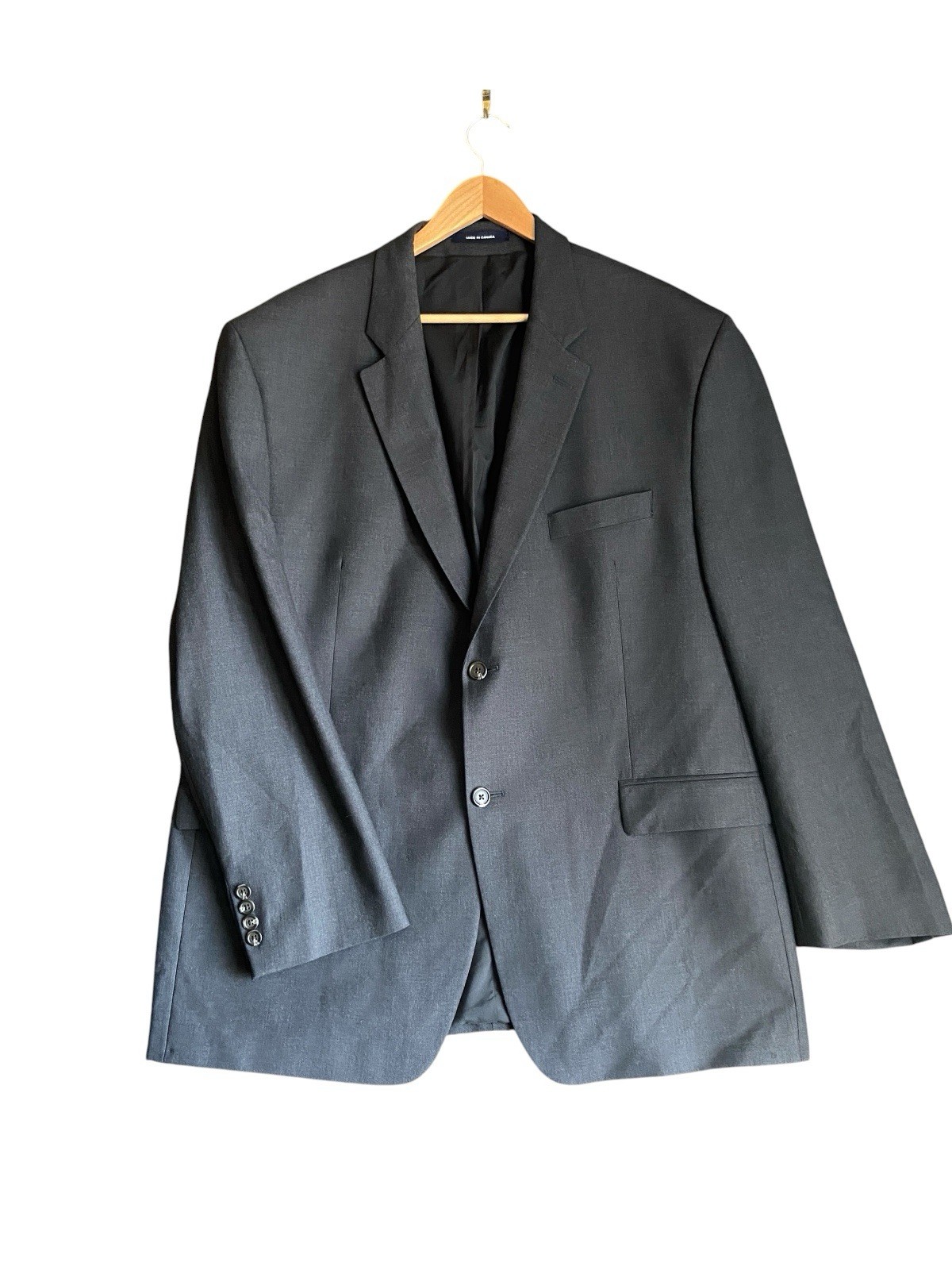 Ralph Lauren | Men’s Gray Wool Blend Sport Coat 48R 2-Button Notch Lapel