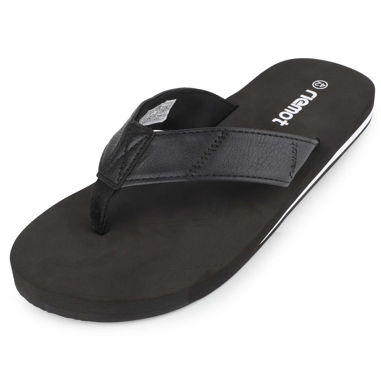 riemot Mens Flip Flops Arch Support Comfortable Summer Beach Thong Sandals