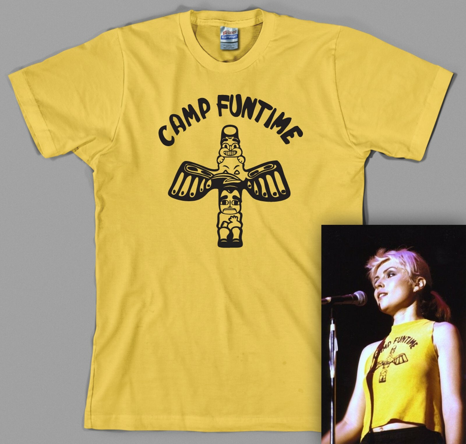 Camp Funtime T Shirt – Debbie, Harry, Deborah, blondie, 70s, classic rock, punk