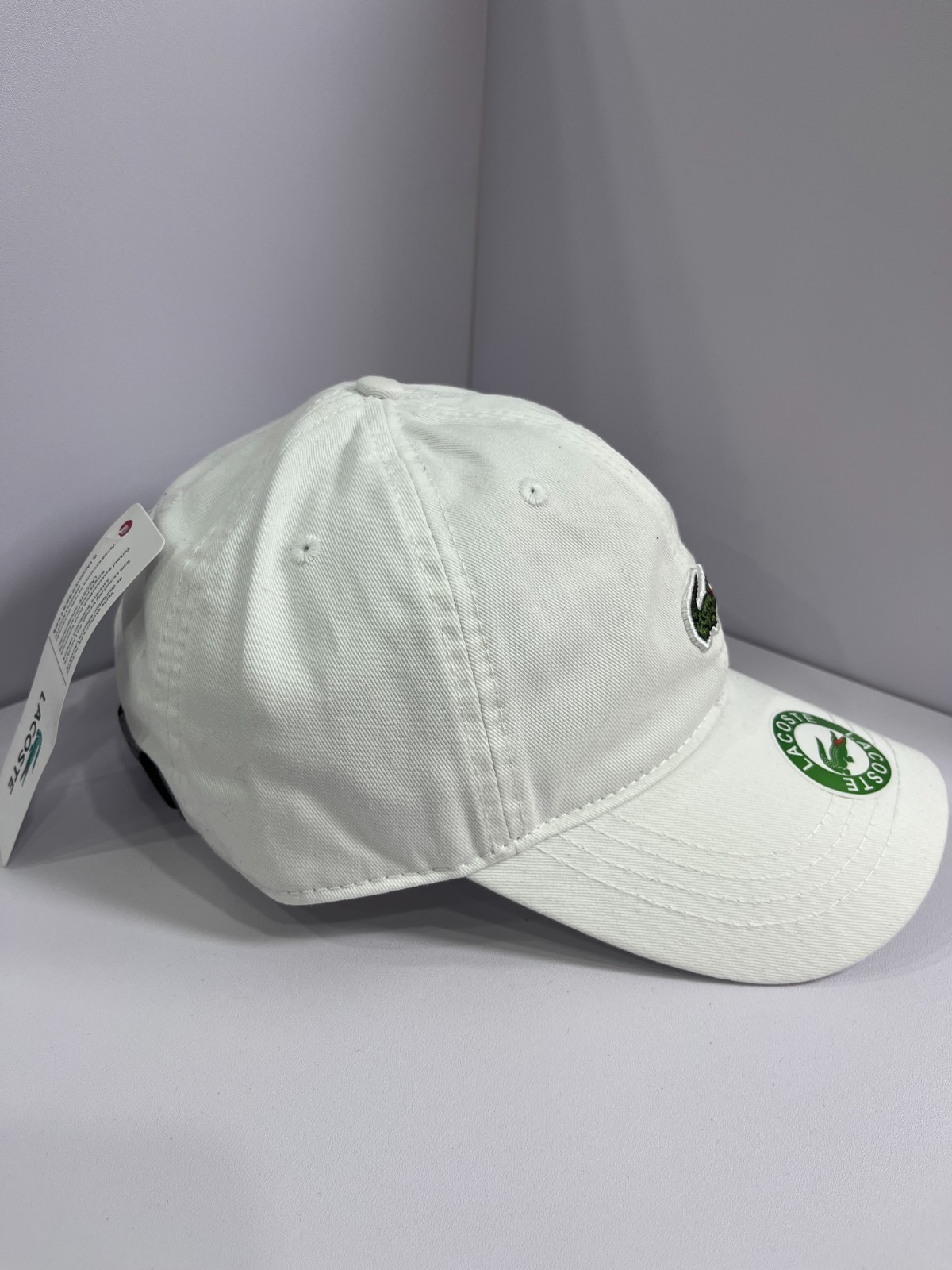 Lacoste Men’s Outdoors Sport White Baseball Cap Adjustable
