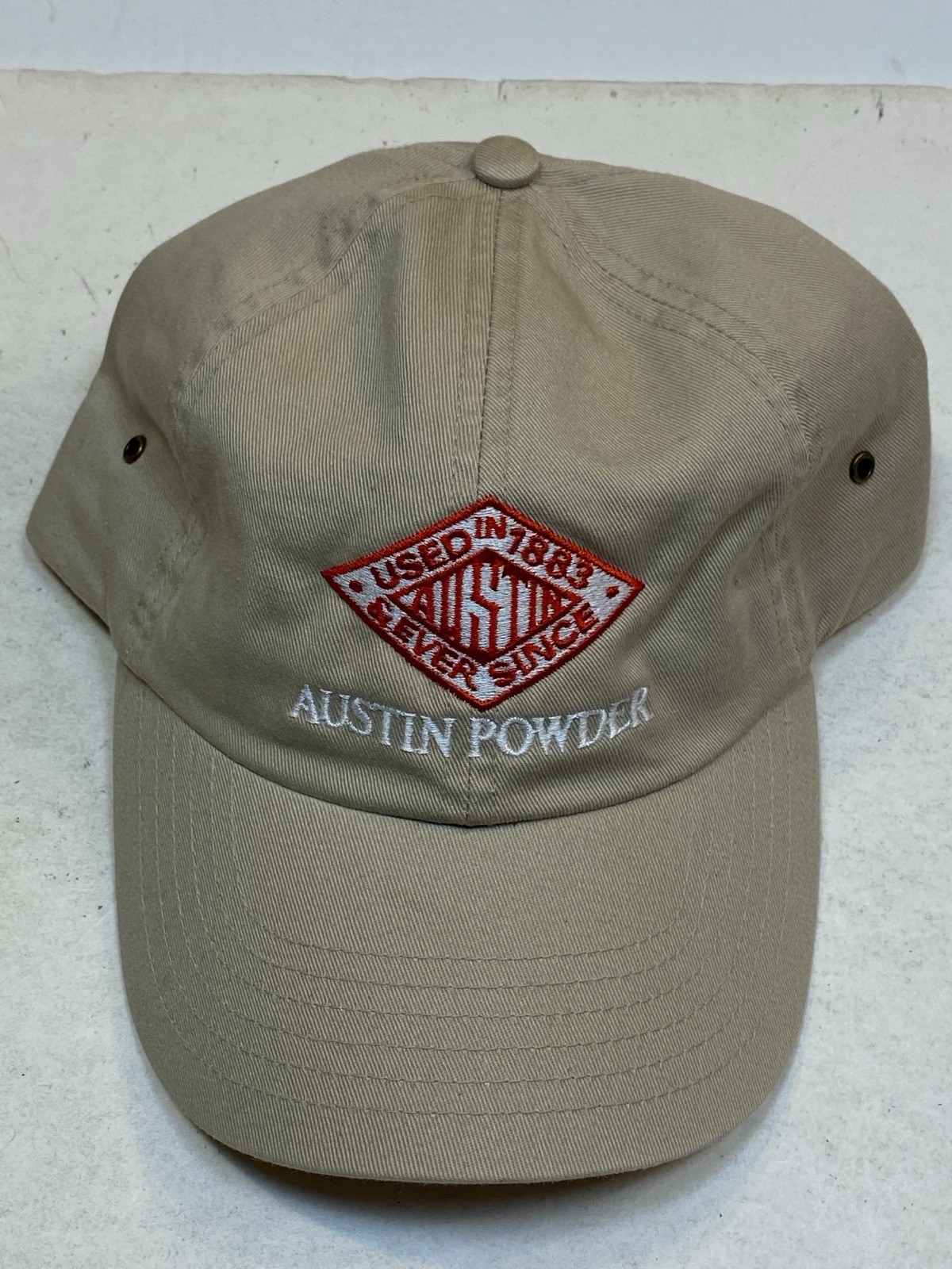 Austin Powder Cleveland Ohio Explosives Blasting Khaki Cloth Dad Slouch Hat