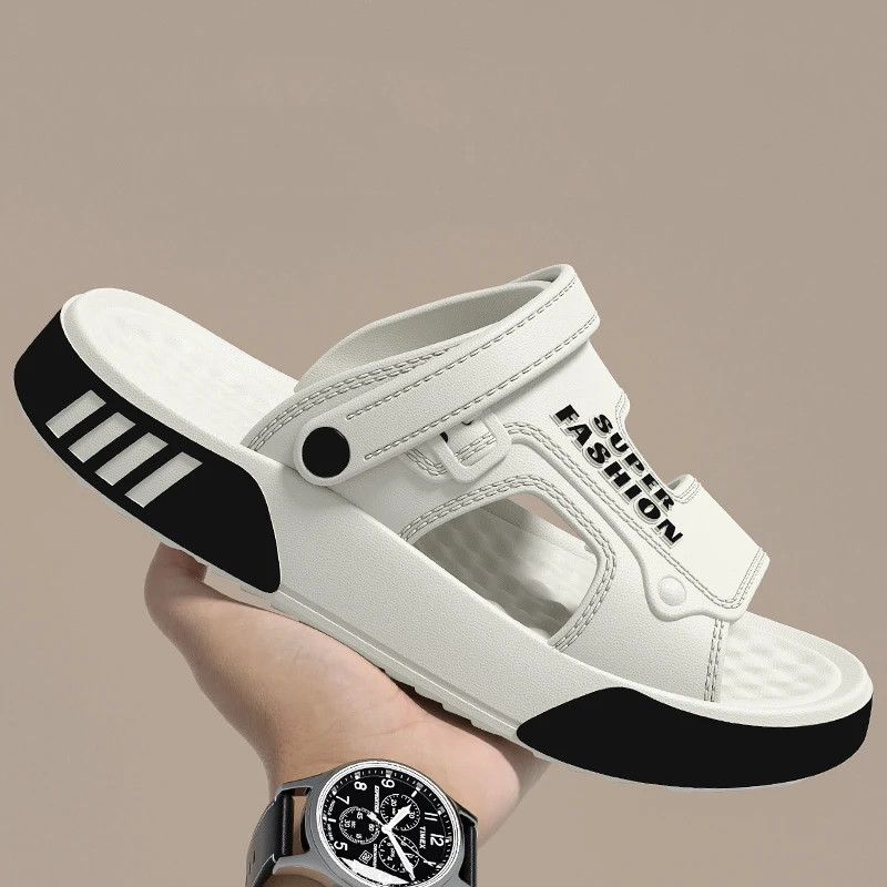 Men EVA Soft Platform Slide Slippers Indoor Outdoor Beach Sandals