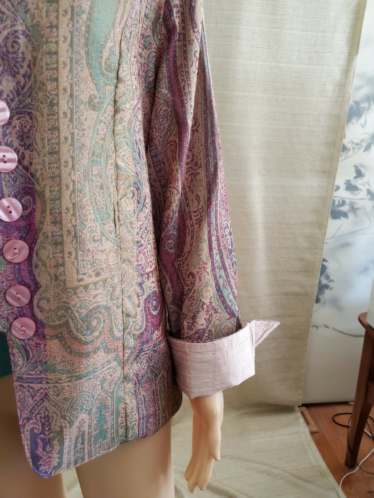 Soft Surroundings Brocade Jacket Medium(10-12) Wool/Silk. Cami Not Available.