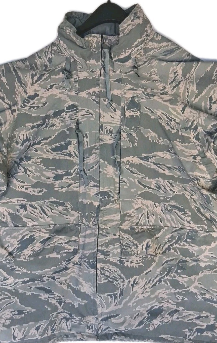 US Air Force Tennier ECWCS Wet/Dry Size XL USAF certified Camo Parka Jacket