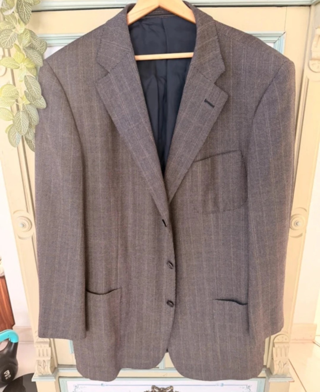 Ermenegildo Zegna Custom Blazer 100% Wool 15 Milmil 15 Jacket XL 54-56
