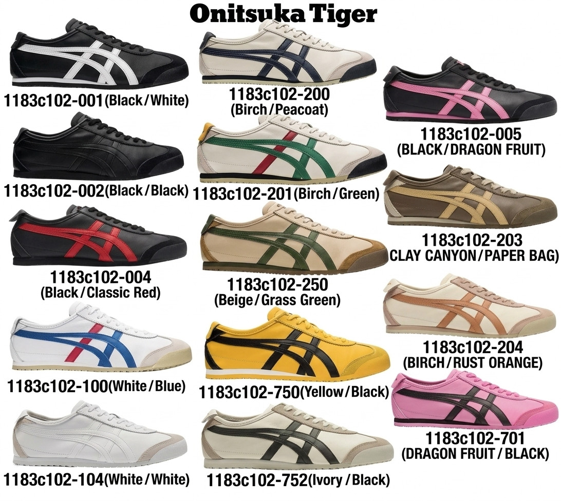 Onitsuka Tiger MEXICO 66 Sneakers 1183C102 Various colors Unisex US4-14 Japan