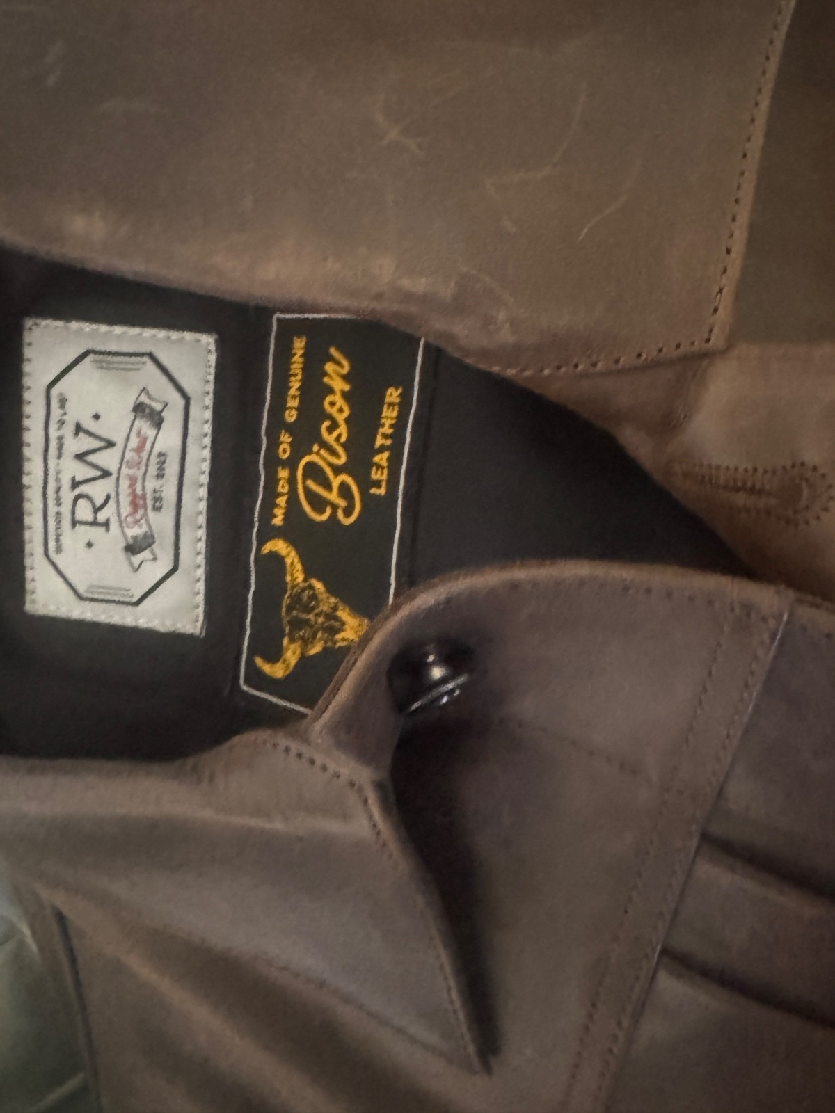 Rugged West ready to buy Bison Leather Size : Small