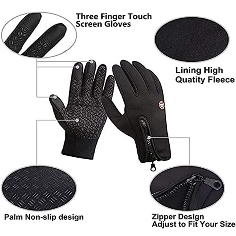 Thermal Waterproof Winter Gloves Touch Screen Warm Mittens Men Women Wholesale