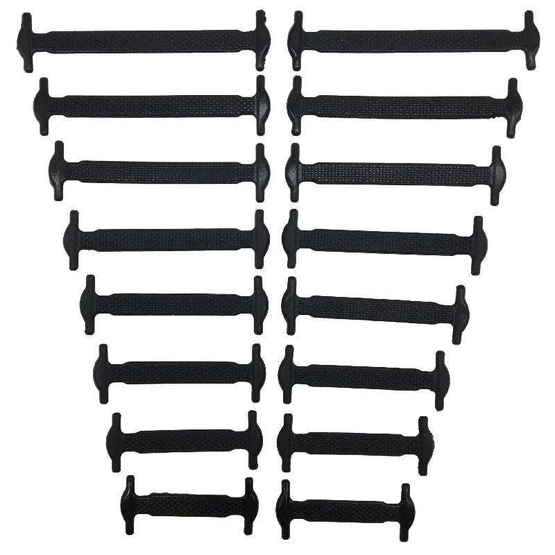 16Pcs Silicone No Tie Shoelaces Elastic Rubber Laces for Kids & Adults