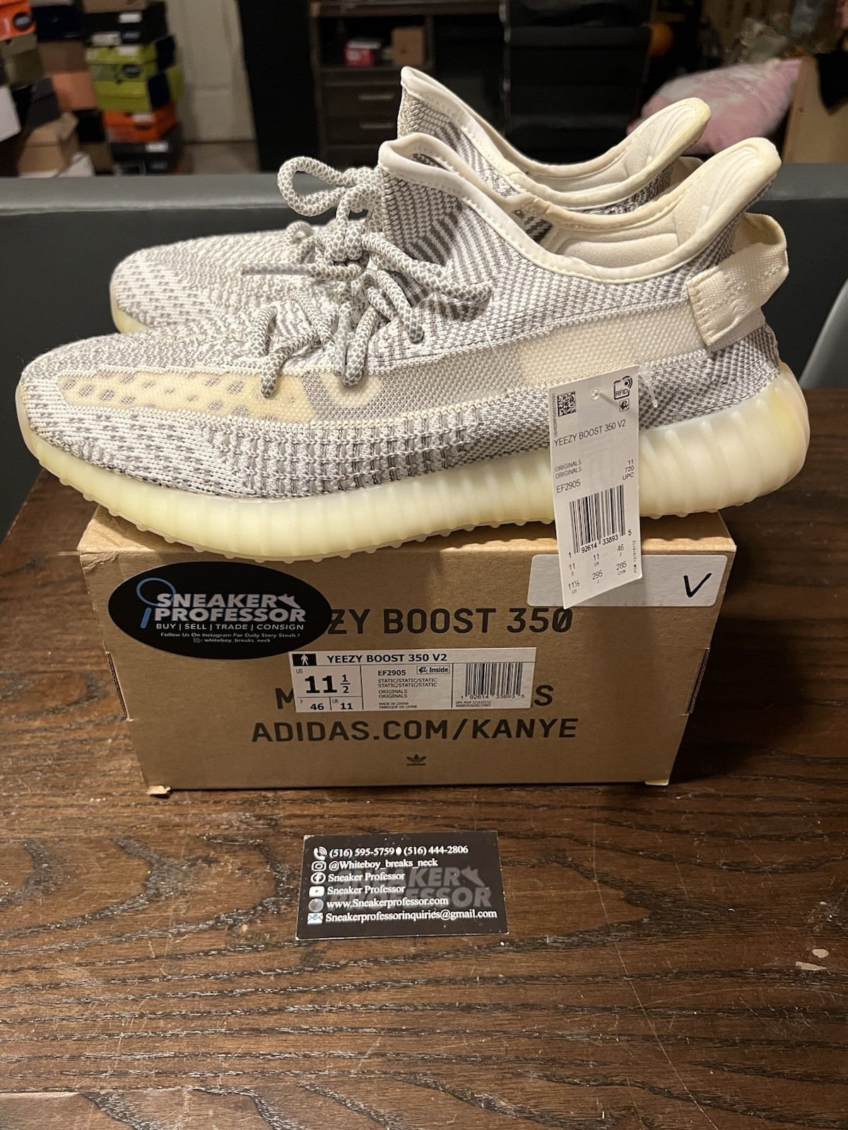 adidas Yeezy Boost 350 V2 Static Non-Reflective Size 11.5 2018 EF2905 w/ Box