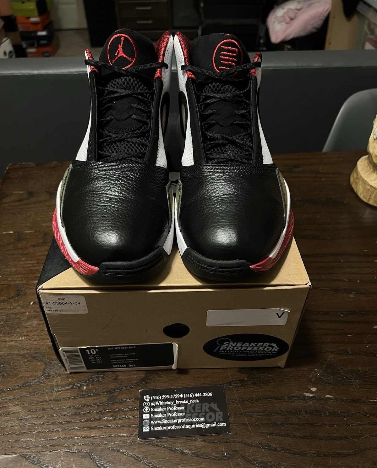 Air Jordan 2010 25th Anniversary Black Varsity Size 10.5 W/Box 387358-061 Rare !