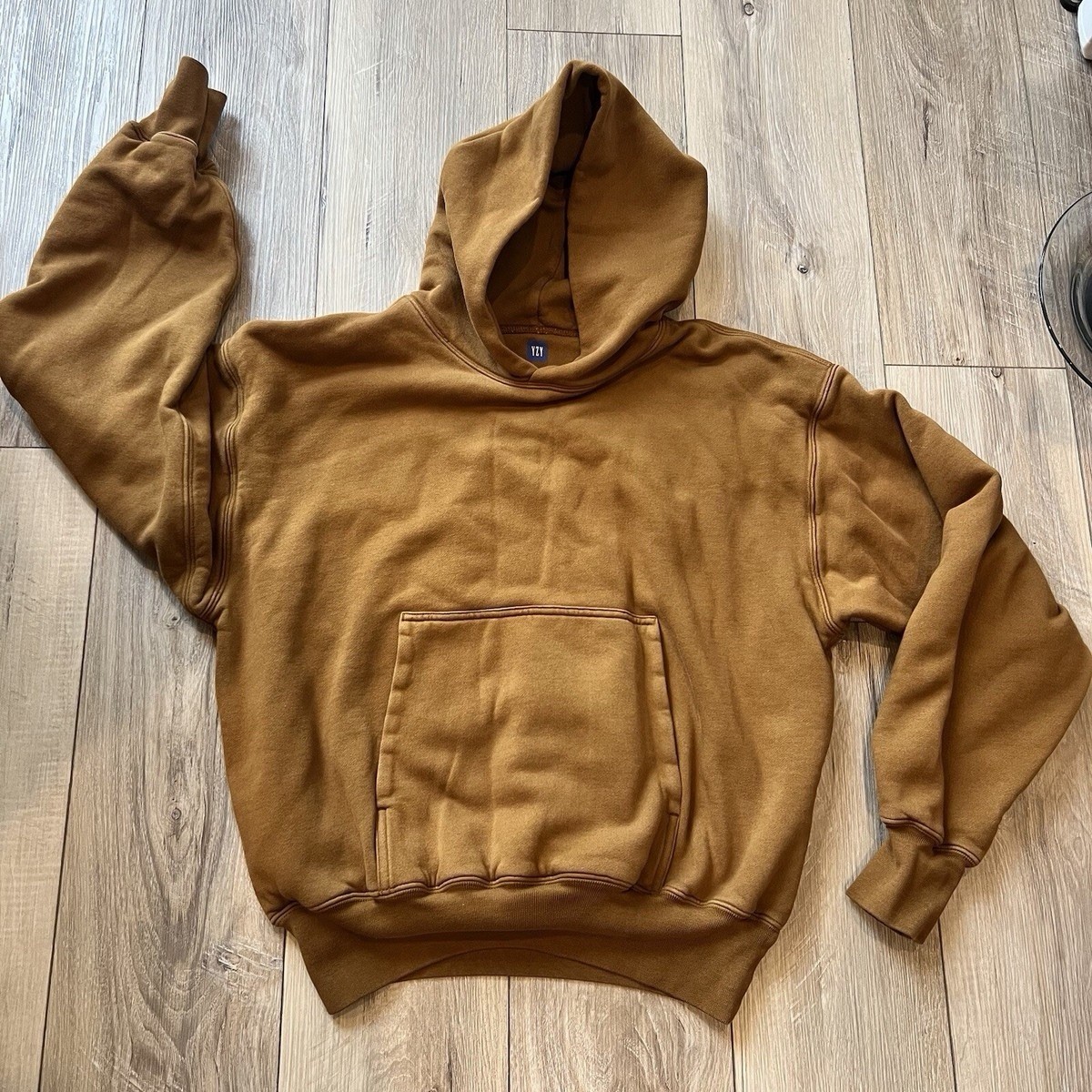Yeezy X GAP Engineered by Balenciaga Double Layer Hoodie Light Brown Size Small