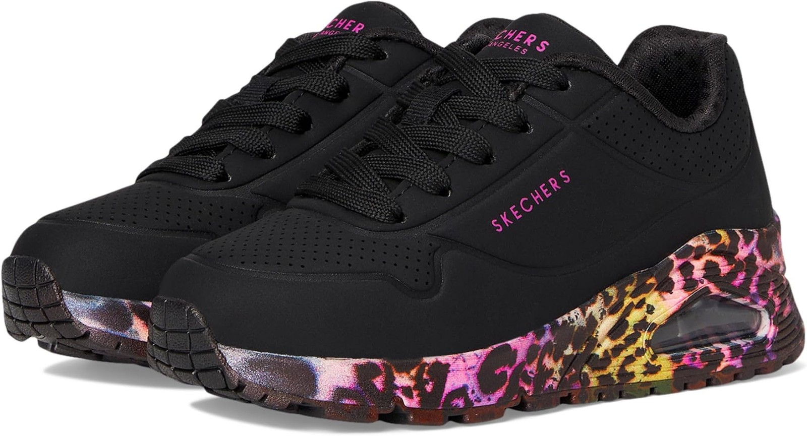 Skechers Womens Uno Gen1 – Viva Leopard 310308l (Little Kid/Big Kid) – Black/Mul