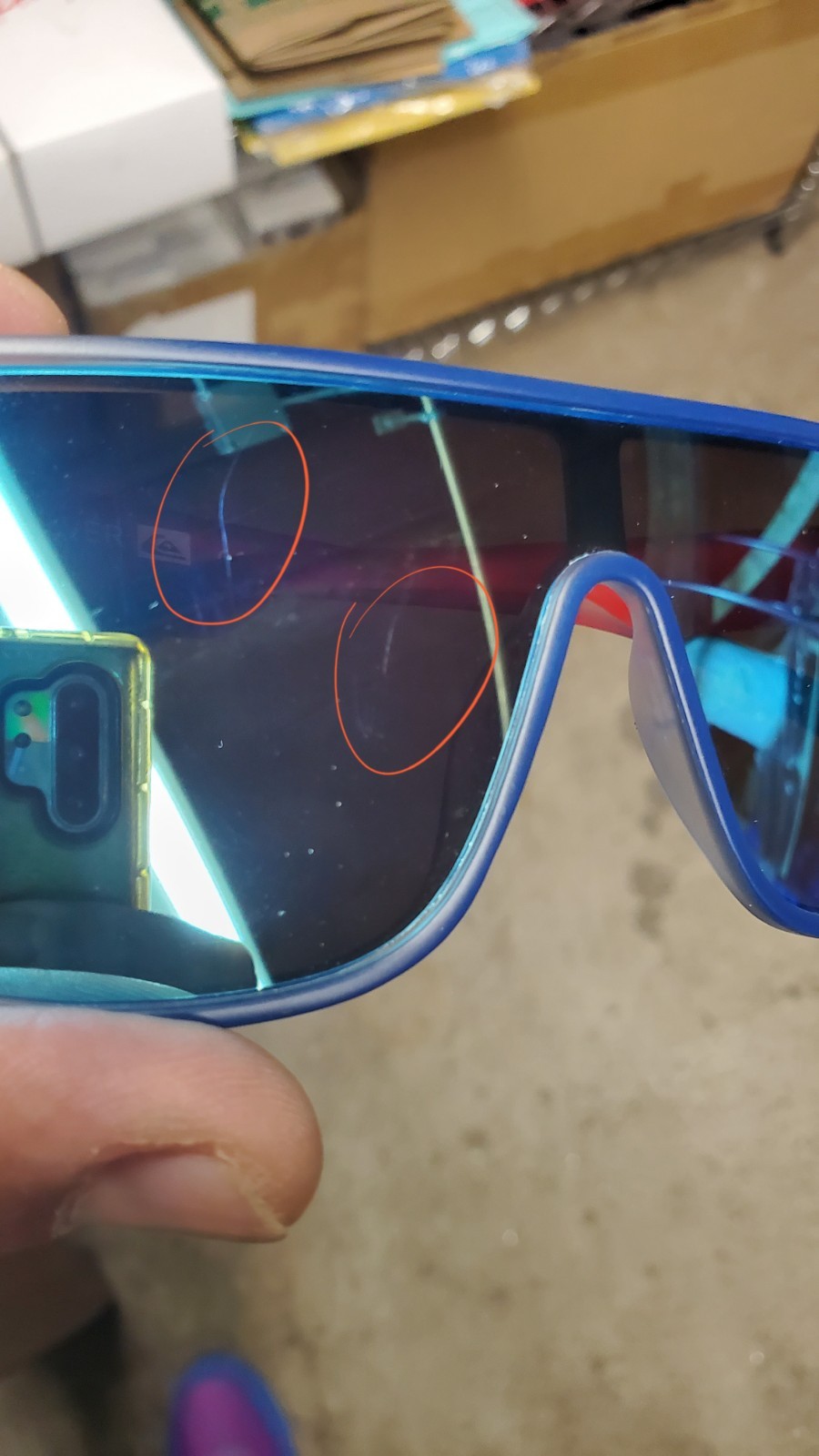 Men’s sunglasses Quiksilver Shield Mirror Polarized UV400 Blue Orange Black Red