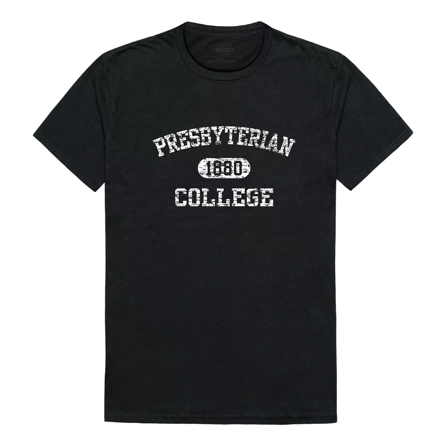 Presbyterian College Blue Hose NCAA Distressed Arch College Tee T Shirt