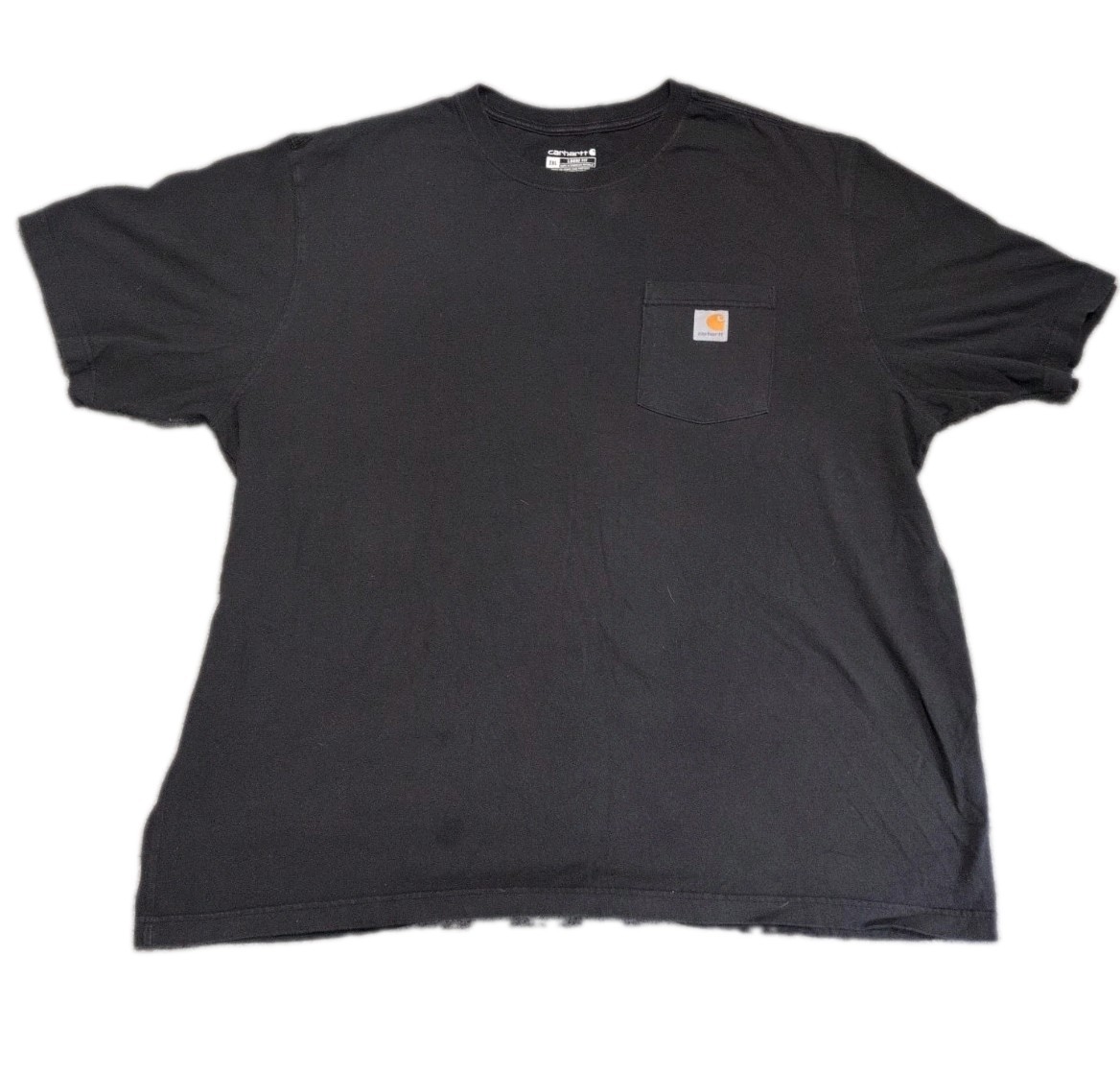 Carhartt K87 Men 2XL Black Loose Fit Heavyweight Pocket T-Shirt Workwear Tee