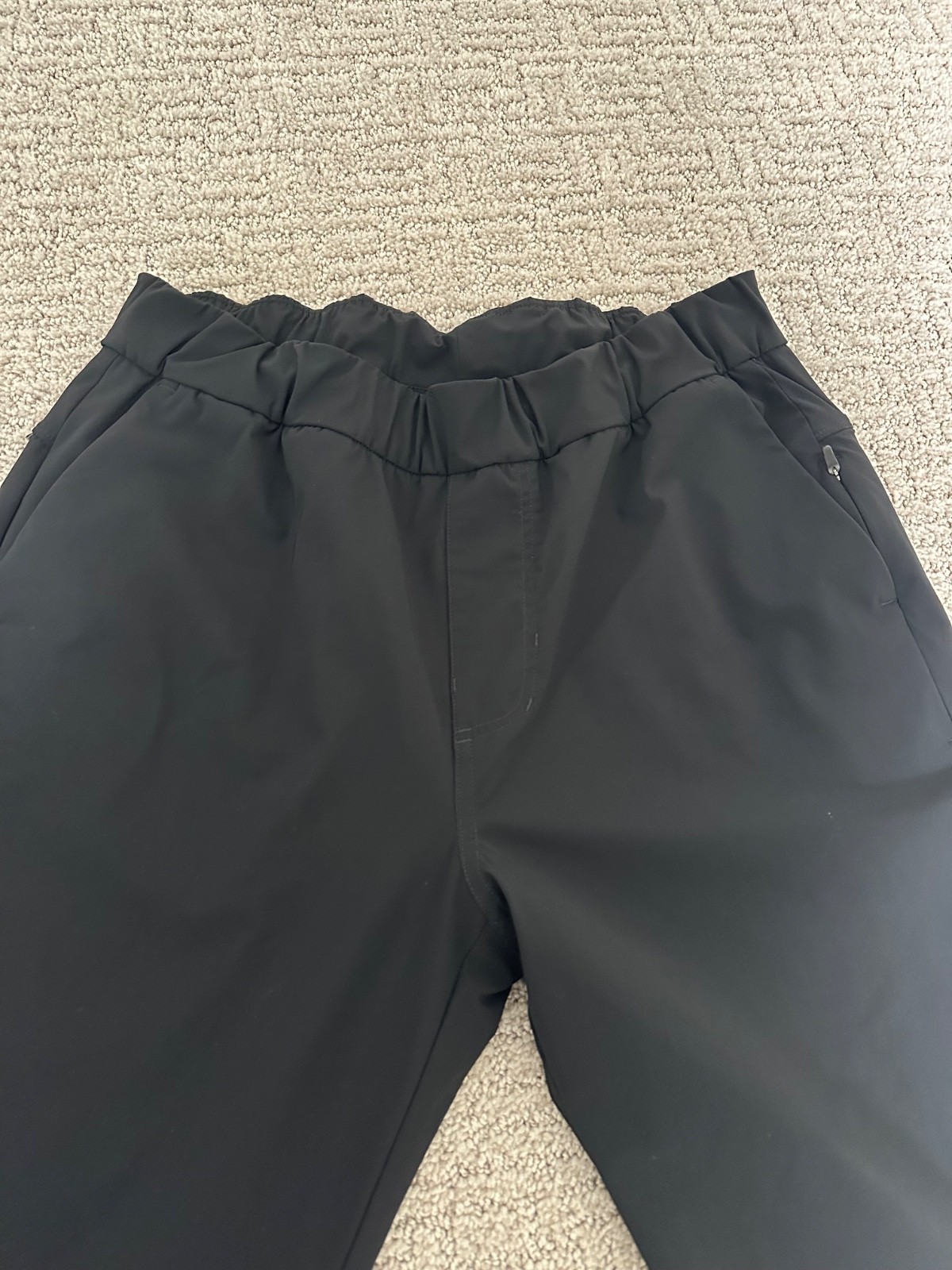 Vuori Miles Ankle Pant Performance Womens Small Black Elastic Waist Pockets Gym