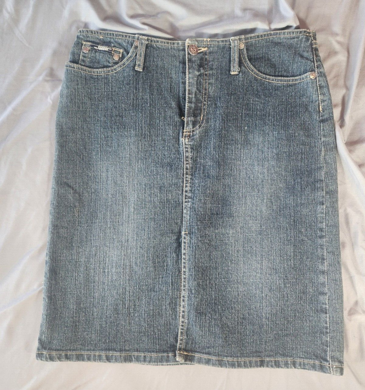 Vintage Squeeze Stephen Hardy Denim Short Skirt Size 7/8