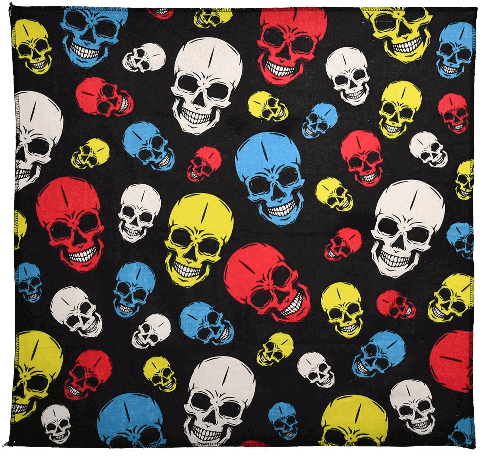 Bandana – Skulls – 21″ x 21″ – Cotton