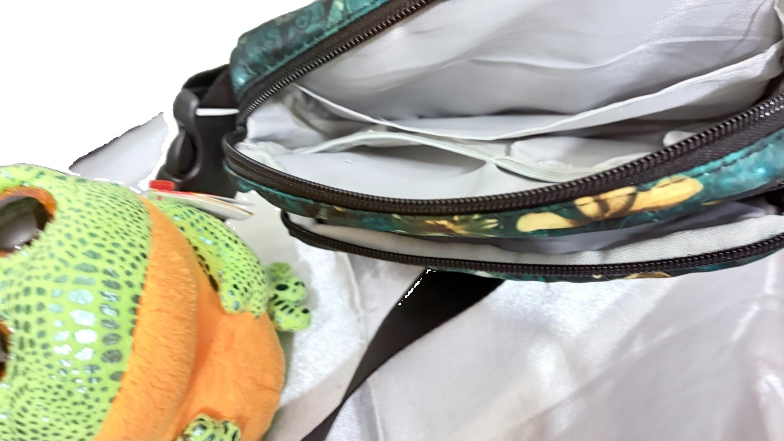 Turquoise Green Gold Dragonfly Fanny Pack Belt Bag