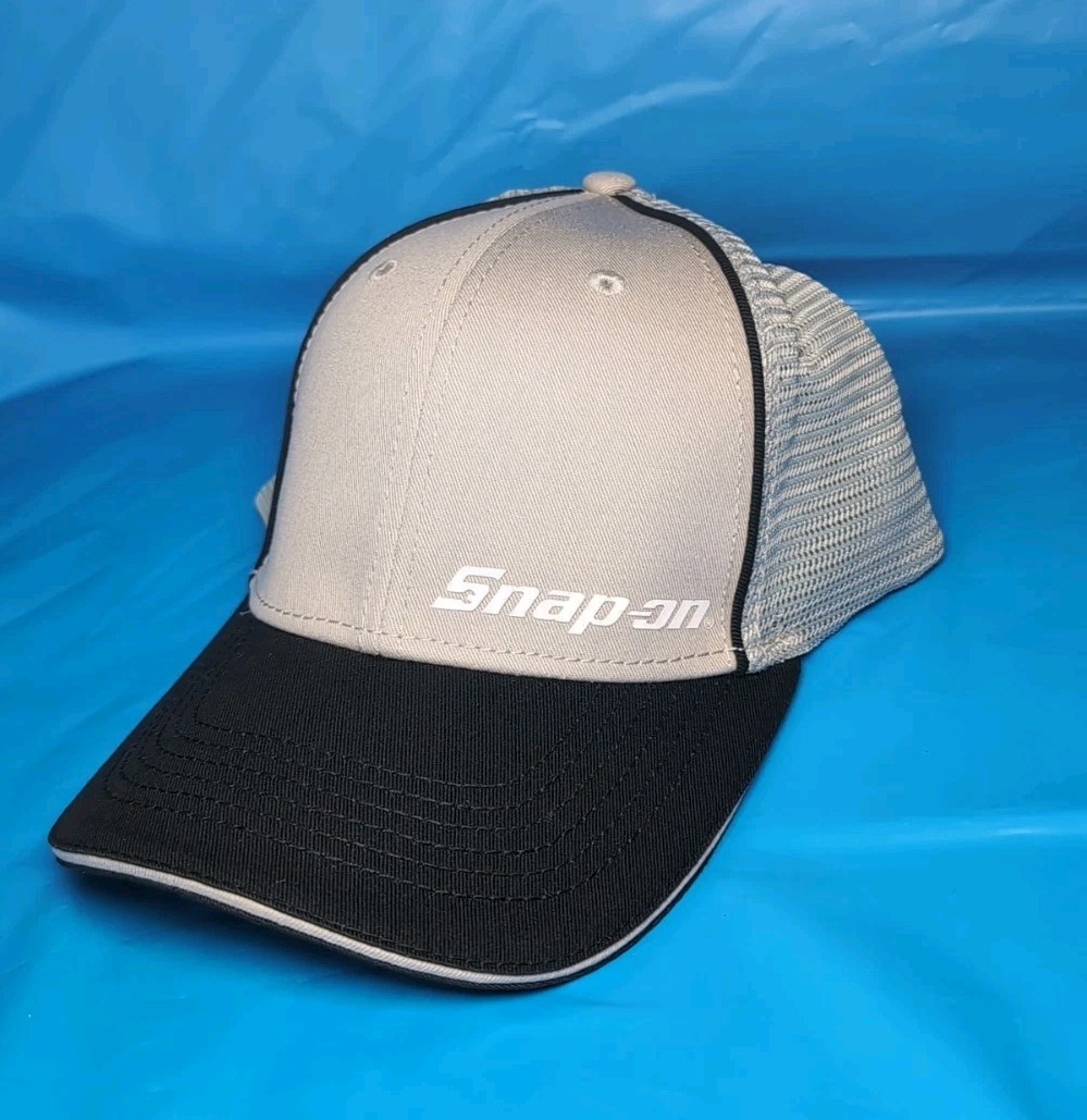 3x Snap On Tools Official Hats – Adjustable + Flexfit Mesh Trucker Logo Hat Lot