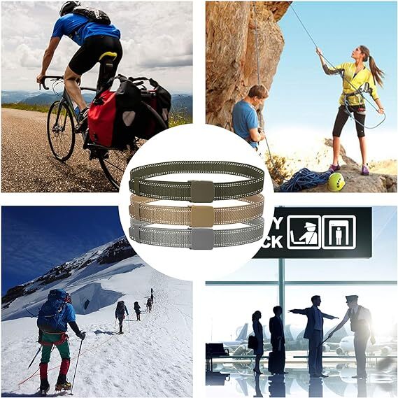 Men’s Plastic Cam Buckle Nylon Canvas Tactical Waistband Webbing Military Belt