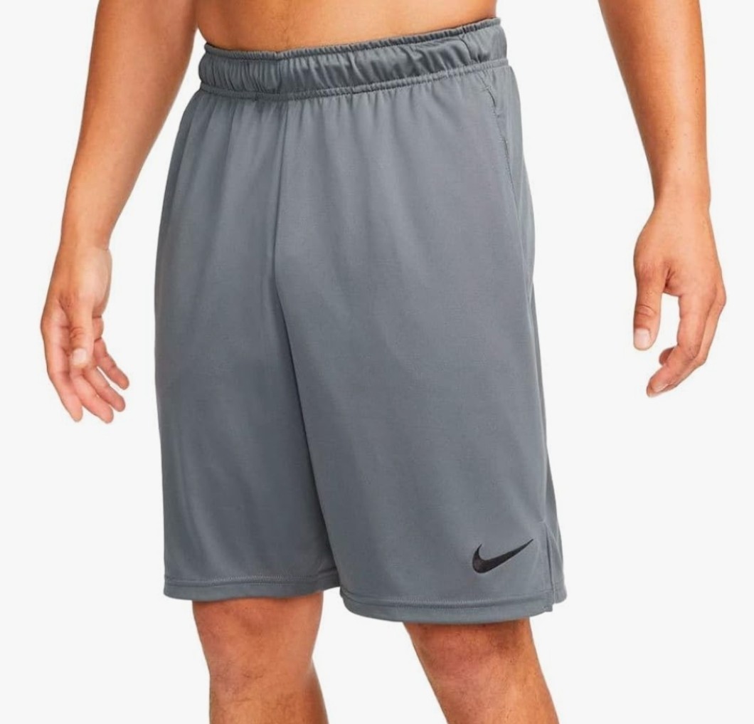 Nike Dri-Fit Mens Knit Training Shorts 8″ Iron Gray XXL New DD1887-068