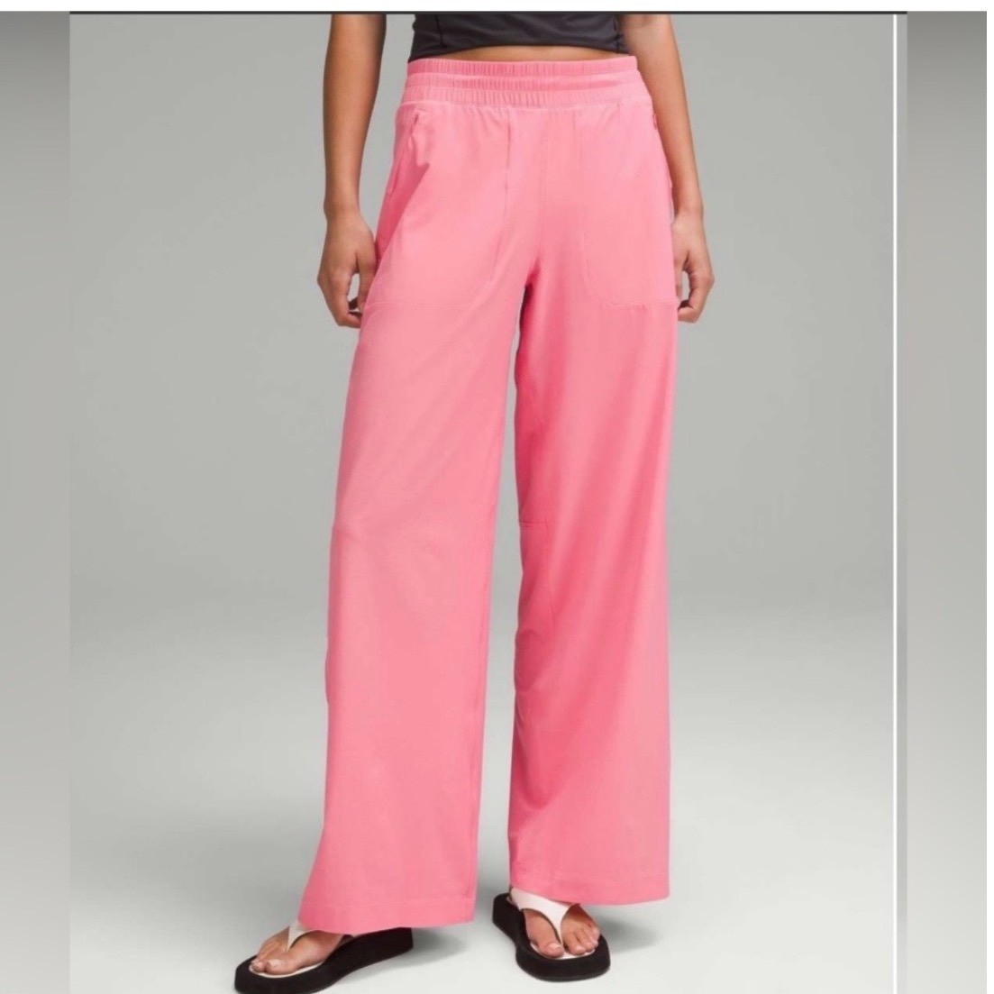 Lululemon Swift Wide-Leg Mid-Rise Pant Sakura Pink LW5FFBS Size 14 NWT