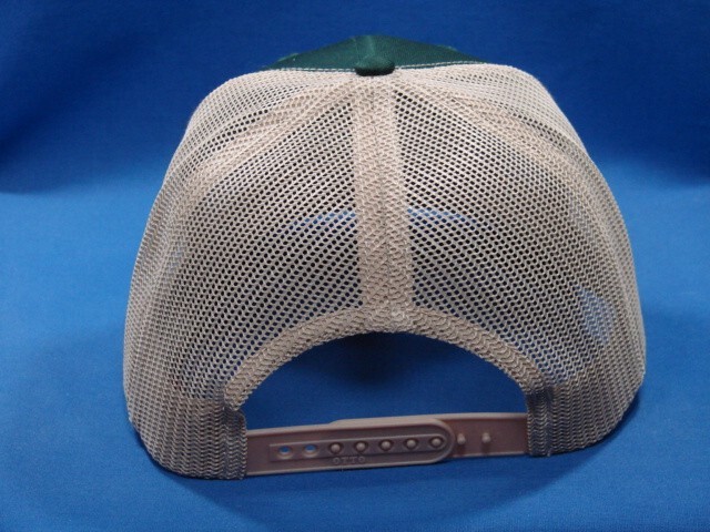 Oliver “The Right Green” Logo Tractor Hat – Green Khaki Mid Crown Mesh Snapback