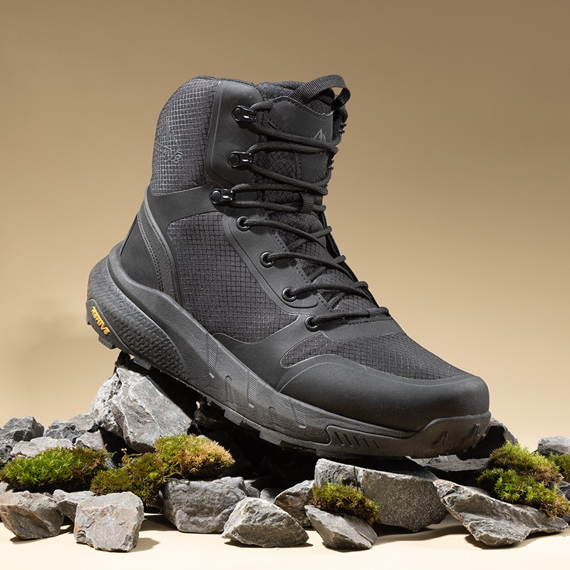 NORTIV 8 Men Military Boots Lightweight Side Zipper Work Combat Tactical Boots