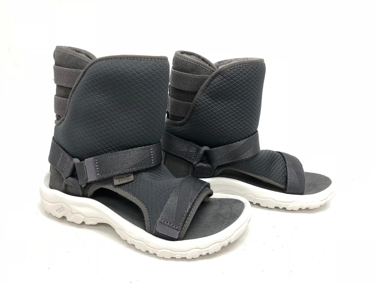 UGG/TEVA COLLAB Dark Gray SHEEPSKIN SPORTY HYBRID BOOT SANDAL 1018220U SZ M5/W7