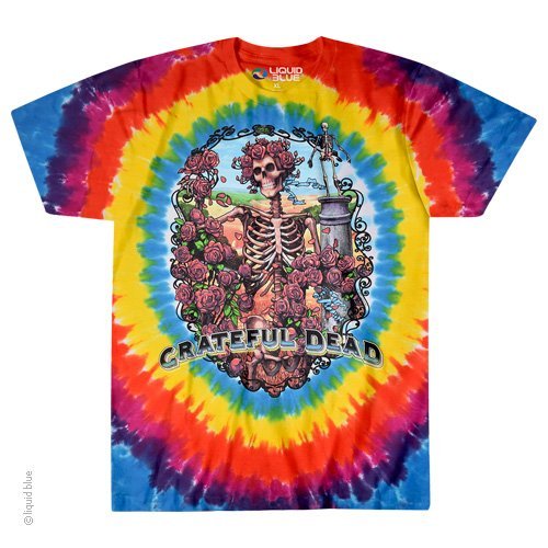 GRATEFUL DEAD-RAINBOW BERTHA-TIE DYE T-SHIRT S-M-L-XL-2X-3X-4X-5X-6X Garcia,Wier