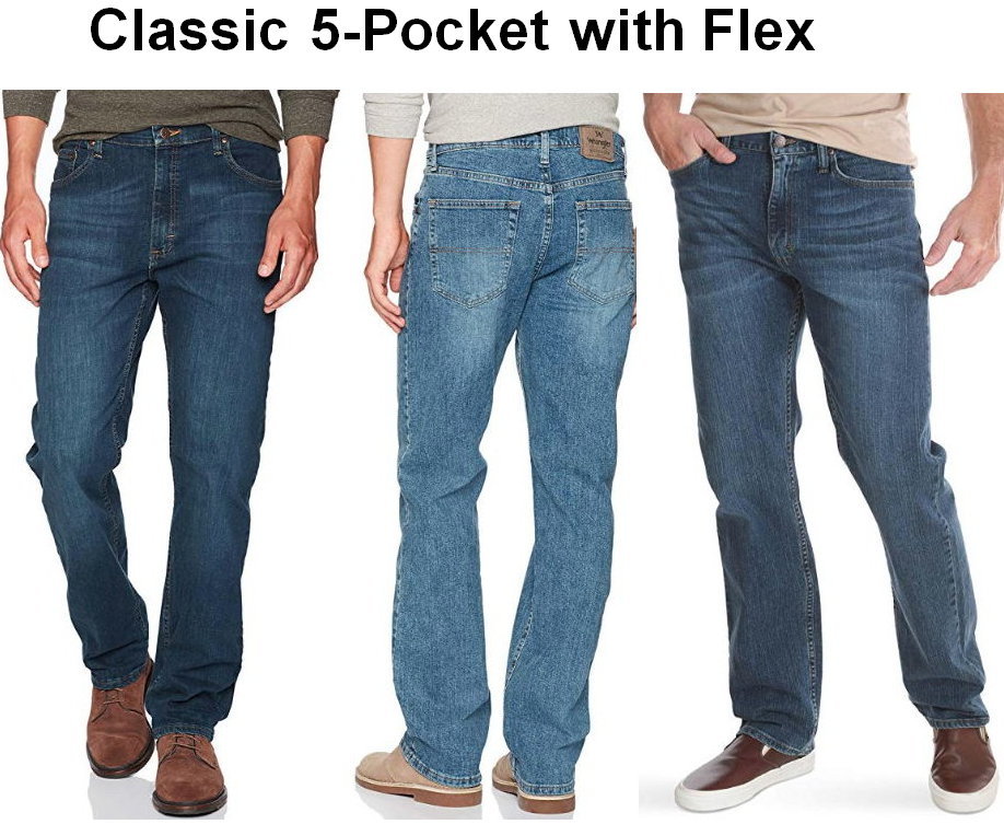 Men’s Wrangler Authentics Classic 5-Pocket Regular Fit Jean with Flex