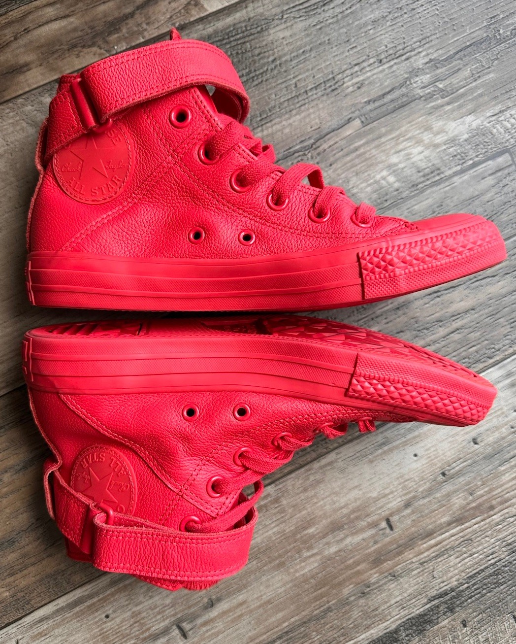 Converse Chuck Taylor All Star Brea Red Leather Women’s 7 EU 37.5 High Top Strap