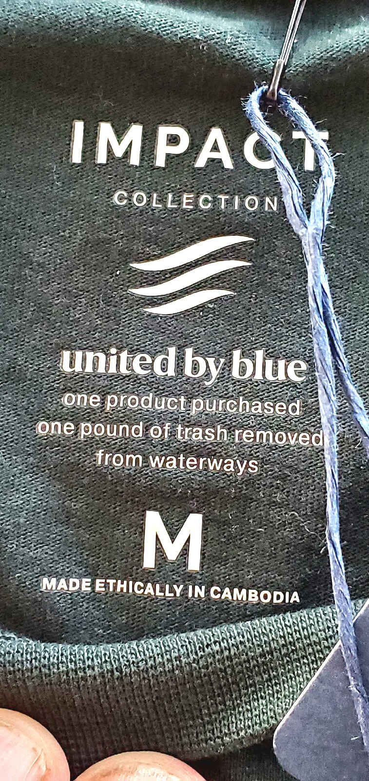 NWT United By Blue Impact Collection Men’s Medium Long S T-shirt “Forever Green”