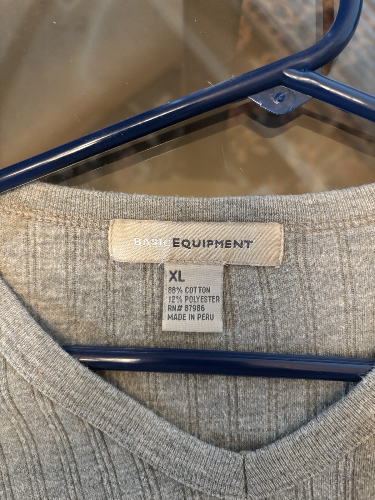 Men’s Cotton Shirt In Crew Neck XL