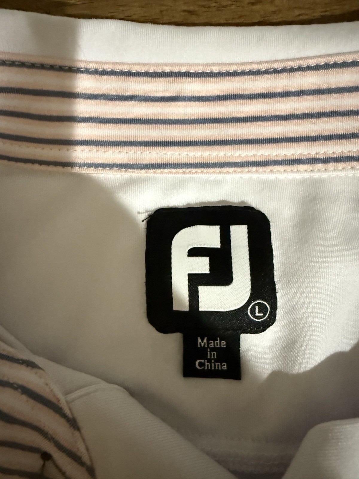 FootJoy Tri-Color golf Polo Size Large