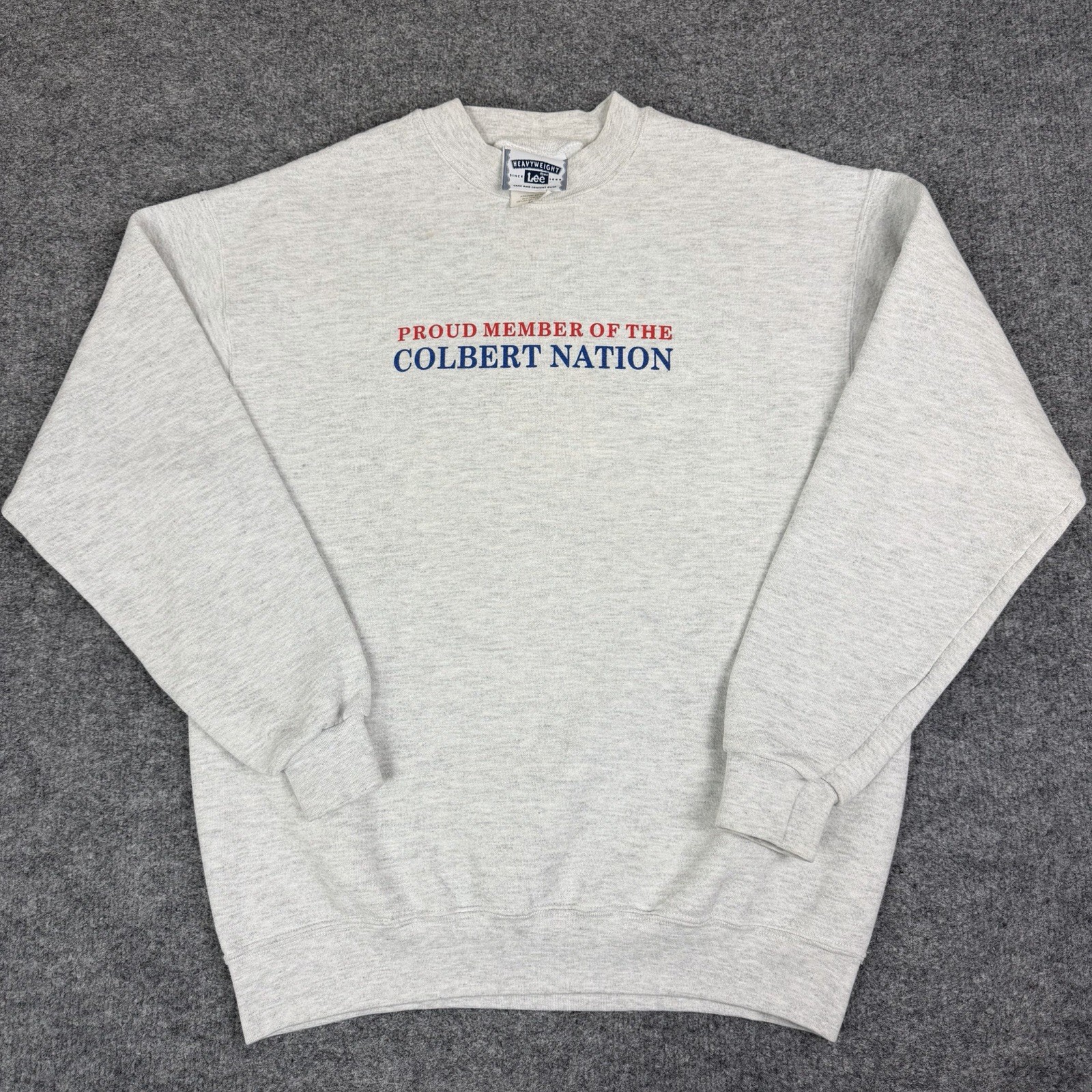 Vintage Stephen Colbert Sweatshirt Mens M Gray Crewneck 07 Presidential Campaign