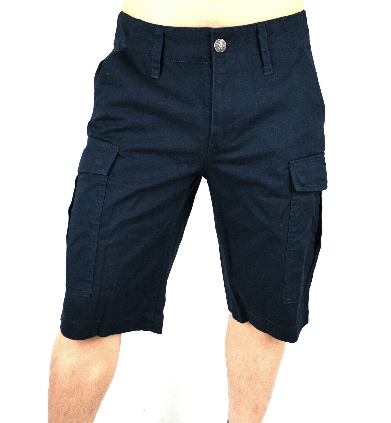 True Religion Men’s Navy Blue Cargo Shorts – 105030 Size 38, 44