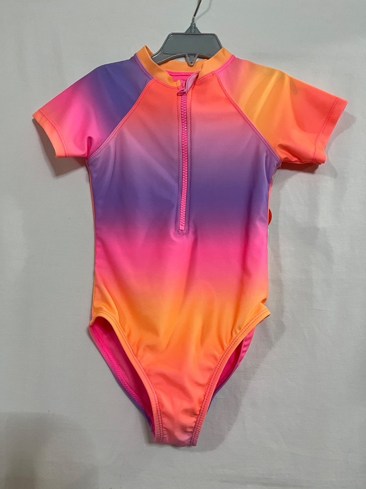 New Wonder Nation Ombre Rash Guard 1pc Girls Short Sleeve UPF 50+ Many Sizes