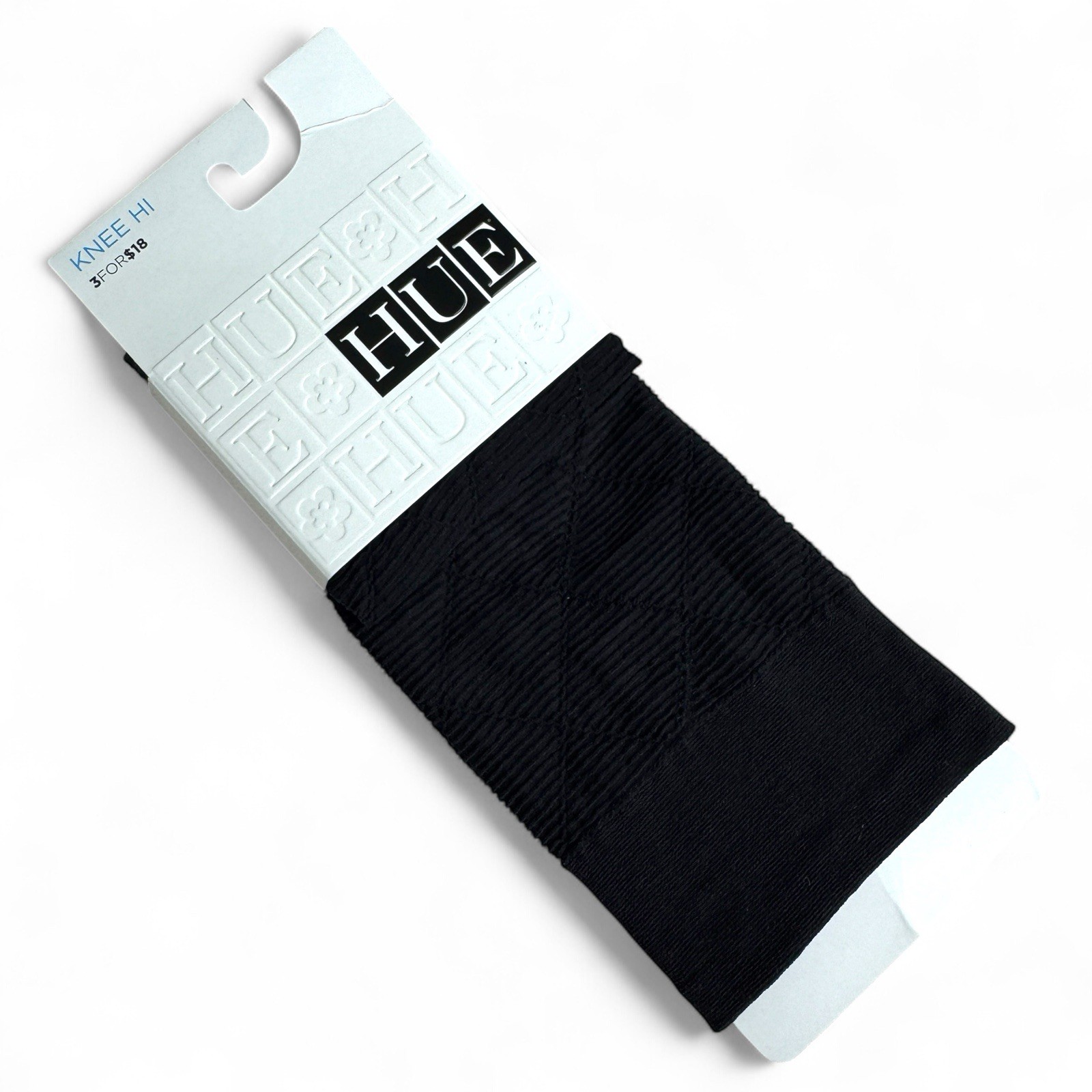 HUE Striped Diamond Pattern Knee Highs Womens One Size Fits Most